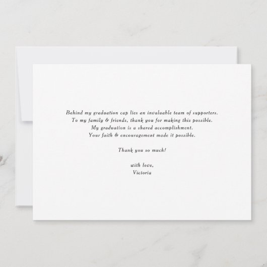 Boho Potted Succulenten en Cactus Afstuderen Bedankkaart (Achterkant)