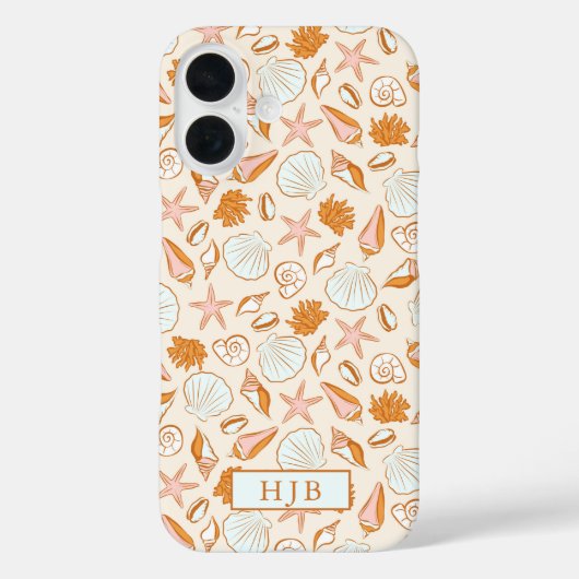 Boho Preppy Coastal Gepersonaliseerde iPhone 16 Ho Case-Mate iPhone Case (Achterkant)