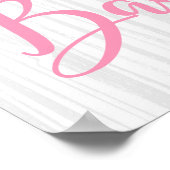 Boho Princess Baby shower Sign Poster (Hoek)