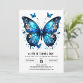 Boho Printable Butterfly Boy Verjaardag Kaart (Staand voorkant)