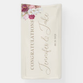 Boho Proficiat Bruiloft Banner Decoratie (Verticaal)