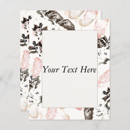 Boho Programmes Feuilles et plumes (Devant / Derrière)