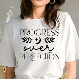 Boho Progress Voor Perfectie Motivatie Tri-Blend Shirt