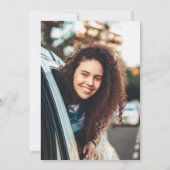 Boho Protea Dry Palm Flora Foto Afstuderen Invite Bedankkaart (Achterkant)