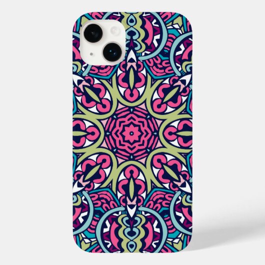 Boho Psychedelic Tribal iPhone Case (Achterkant)