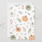 Boho Pumpkin Laten we Bedankt geven Kaart (Achterkant)