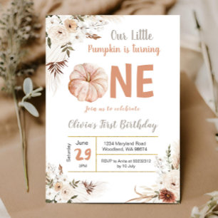 Boho Pumpkin Op uitnodiging van één dag