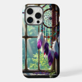 Boho Purple Dreamcatcher in Window (Verso)