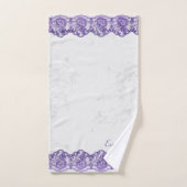 Boho Purple Faux Lace Personnalisé (Serviette à main)