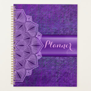 Boho Purple Mandala Grand Planificateur
