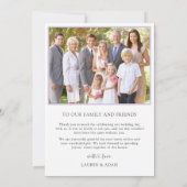 Boho Purple Mariage Floral Merci (Dos)