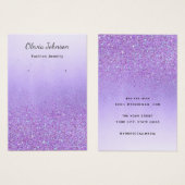 Boho Purple parties scintillant bijoux d'oreille c (Devant & derrière)