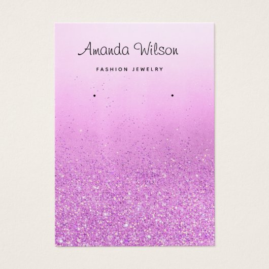 Boho Purple parties scintillant bijoux d'oreille c (Devant)