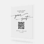 Boho QR Clear Acryl Zitting Grafiek Teken Acryl Bord (Hoek)