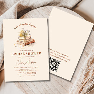 Boho QR-code nieuw hoofdstuk begint met Vrijgezell Kaart