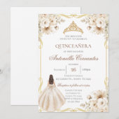 Boho Quinceanera Invitation (Devant / Derrière)