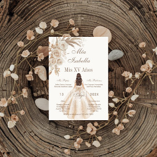 Boho Quinceanera Spaans Kaart
