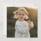 Boho Rainbow 1er anniversaire Carte de remerciemen (Dos)