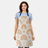 Boho Rainbow All-Over Print Apron Schort (Gedragen)