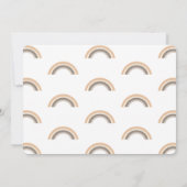 Boho Rainbow Baby 1st Birthday Uitnodiging (Achterkant)