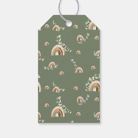 Boho Rainbow Baby Cadeaulabel (Achterkant)