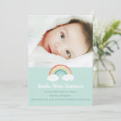 Boho Rainbow Baby Faire-part de naissance (Debout devant)