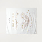 Boho Rainbow Baby shower Achtergrond Wandkleed (Voorkant (horizontaal))