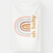 Boho Rainbow Baby shower Banner (Verticaal)