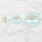 Boho Rainbow Baby shower Confetti (Voorkanten)