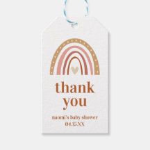 Boho Rainbow Baby shower Dank u Label