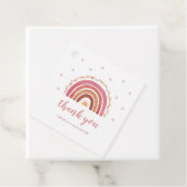 Boho Rainbow Baby shower Dank u wel Bedankjes Labels (In situ)