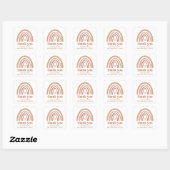 Boho Rainbow Baby shower Favor Sticker (Vel)
