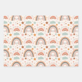 Boho Rainbow Baby shower Inpakpapier Vel (Voorkant 3)
