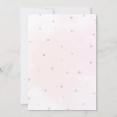 Boho Rainbow Baby Shower Invitation  Kaart (Achterkant)