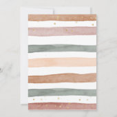 Boho Rainbow Baby shower Invitation Pampas rose (Dos)