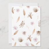 Boho Rainbow Baby shower Kaart (Achterkant)