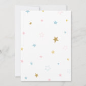 Boho Rainbow Baby shower Kaart (Achterkant)