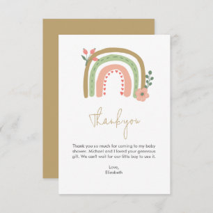 Boho Rainbow Baby shower Merci Cute Pastel
