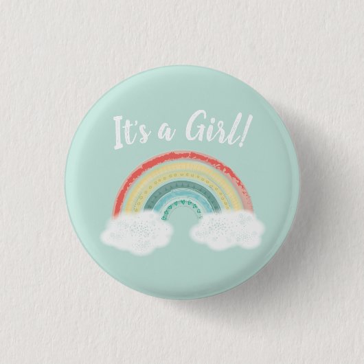 Boho Rainbow Baby shower Ronde Button 3,2 Cm (Voorkant)