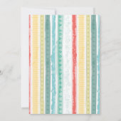 Boho Rainbow Baby shower Roze Kaart (Achterkant)