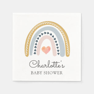 Boho Rainbow Baby shower Servet