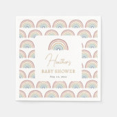 Boho Rainbow Baby shower Servet (Voorkant)