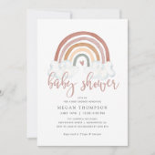 Boho Rainbow Baby shower Uitnodiging (Voorkant)