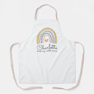 Boho Rainbow-baken met liefde Schort
