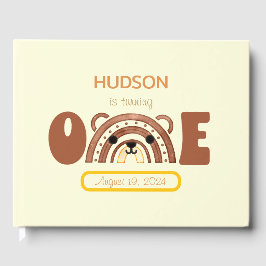 Boho Rainbow Beer eerste verjaardag Gastenboek