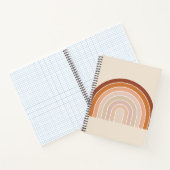Boho Rainbow Beige Terracotta Notitieboek (Binnen)