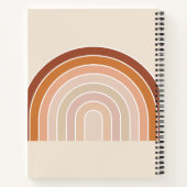 Boho Rainbow Beige Terracotta Notitieboek (Achterkant)
