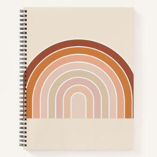 Boho Rainbow Beige Terracotta Notitieboek