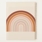Boho Rainbow Beige Terracotta Planner (Achterkant)