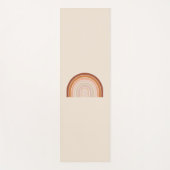 Boho Rainbow Beige Terracotta Yogamat (Voorkant)
